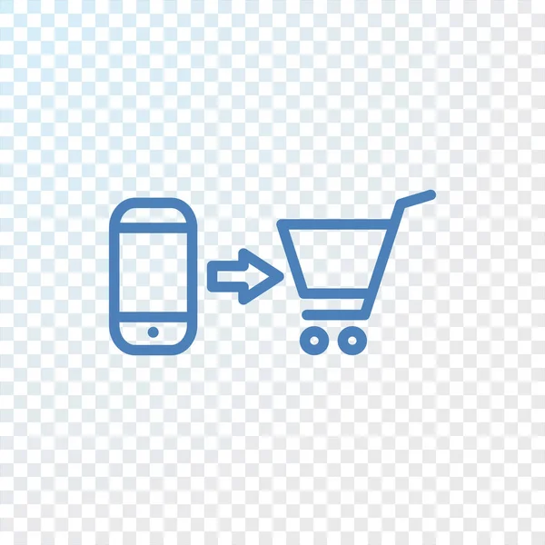 Online shopping icon — Stock Vector