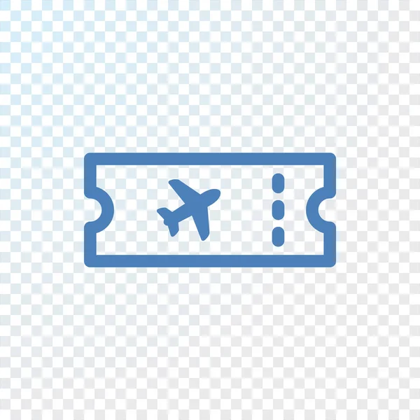 Icono del billete de viaje — Vector de stock