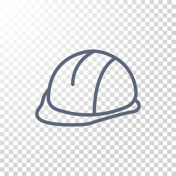 Icône de casque de construction — Image vectorielle