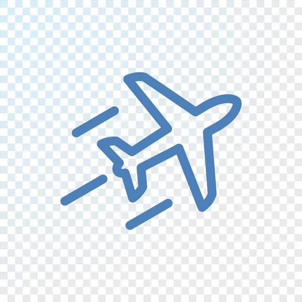 Icono de avión volador — Vector de stock