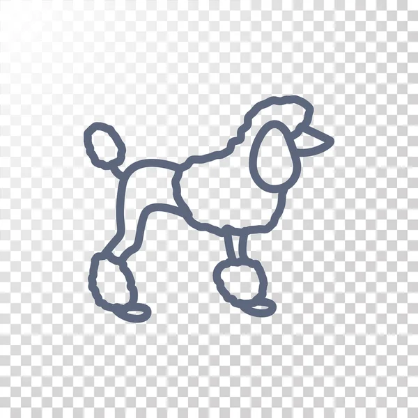Dog silhouette icon — Stock Vector