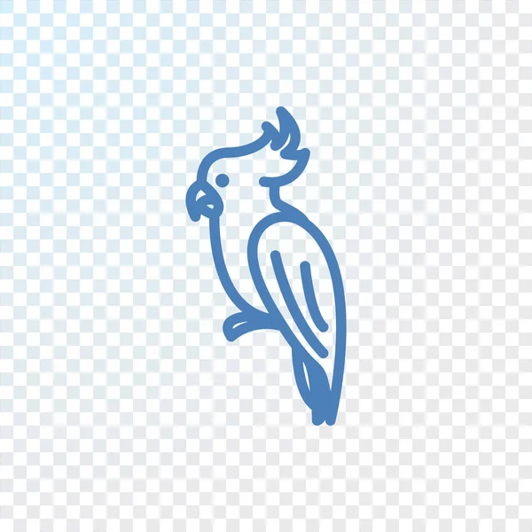 Papagei flache Ikone — Stockvektor