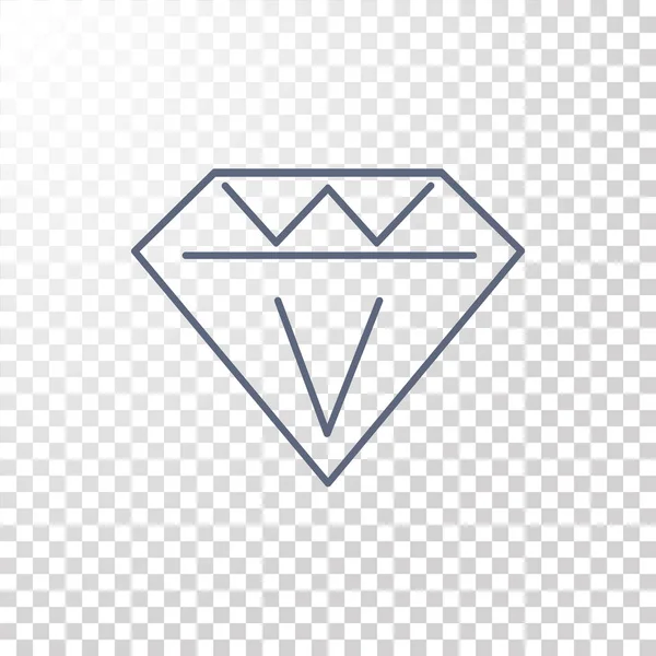Icona gioiello diamante — Vettoriale Stock