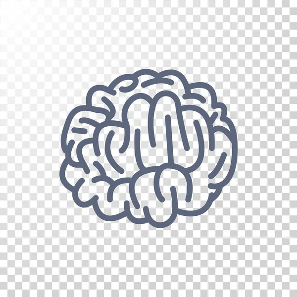 Icono del cerebro humano — Vector de stock