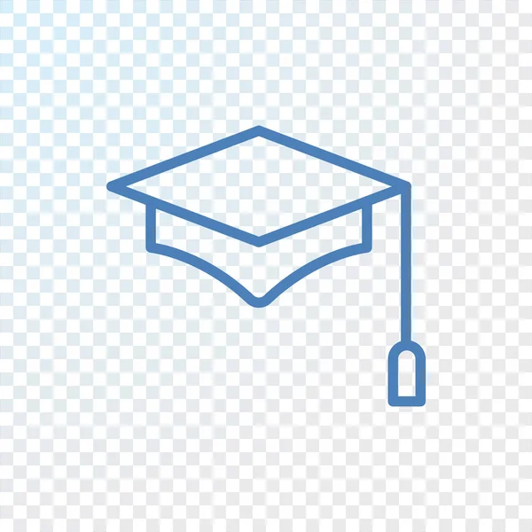 Icono de sombrero de graduación — Vector de stock