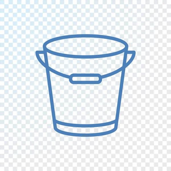 Bucket flat icon — Stock Vector