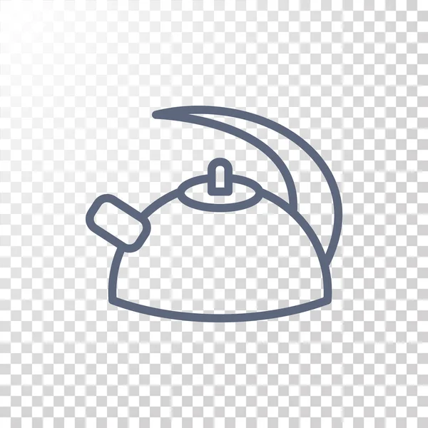 Teapot simple icon — Stock Vector