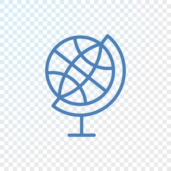 Icône Globe géographique — Image vectorielle