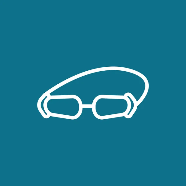 Simning glasögon enkel ikon — Stock vektor