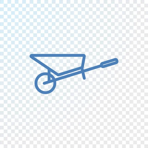 Pictogram van de kar van de bouw — Stockvector