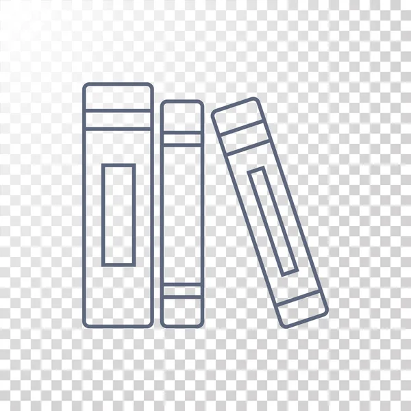 Stack av böcker ikon — Stock vektor
