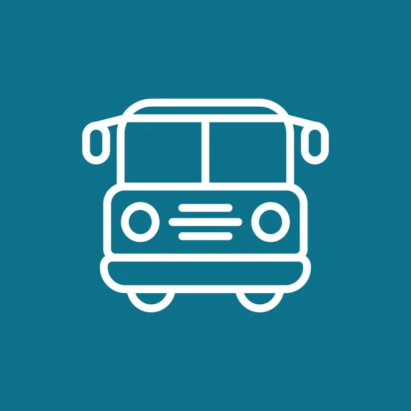 Icono del autobús turístico — Vector de stock