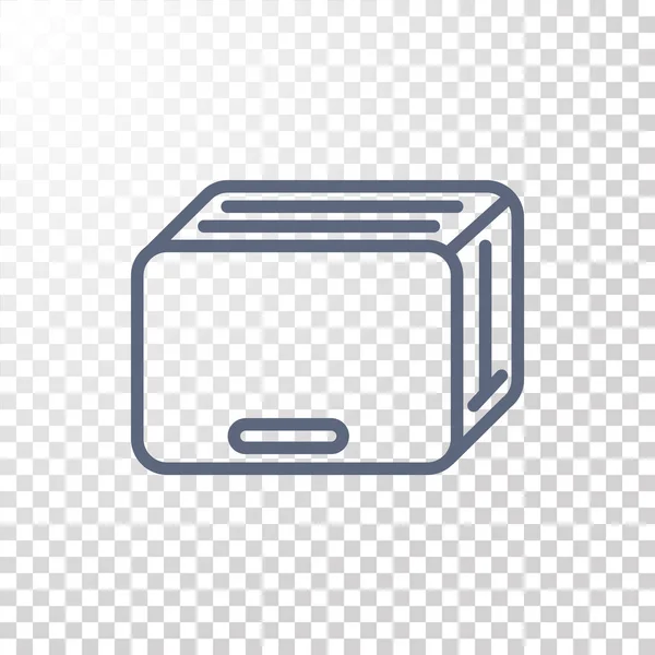Icône simple grille-pain — Image vectorielle