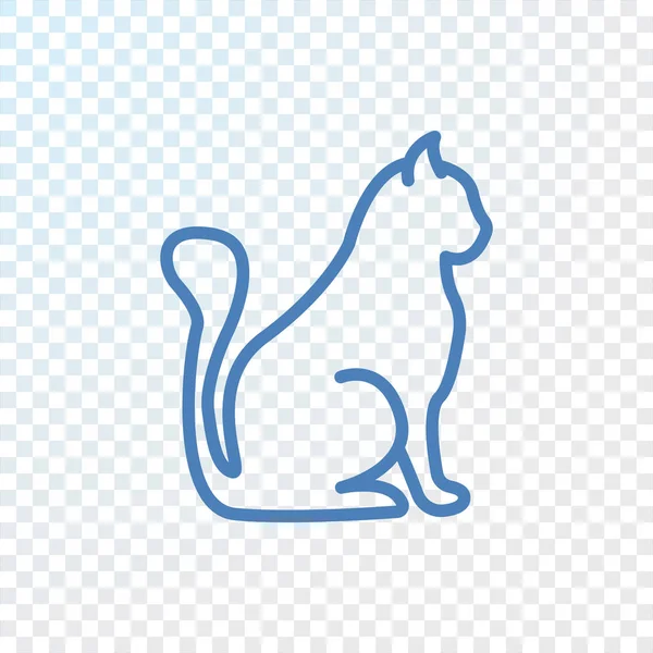 Ikonę kontur kot — Wektor stockowy