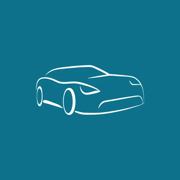 Icono gráfico del coche — Vector de stock