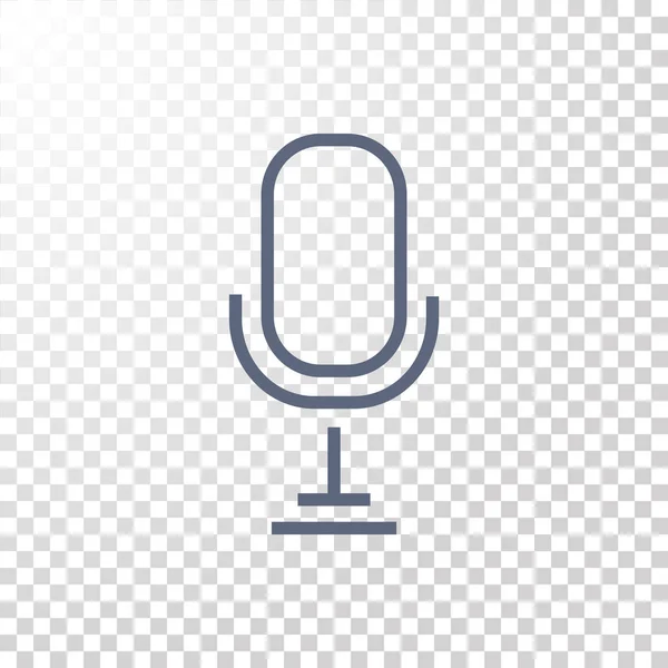 Design of microphone icon — Stock Vector