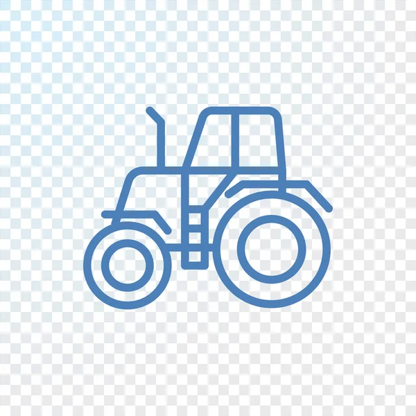 Tractor icono plano — Vector de stock