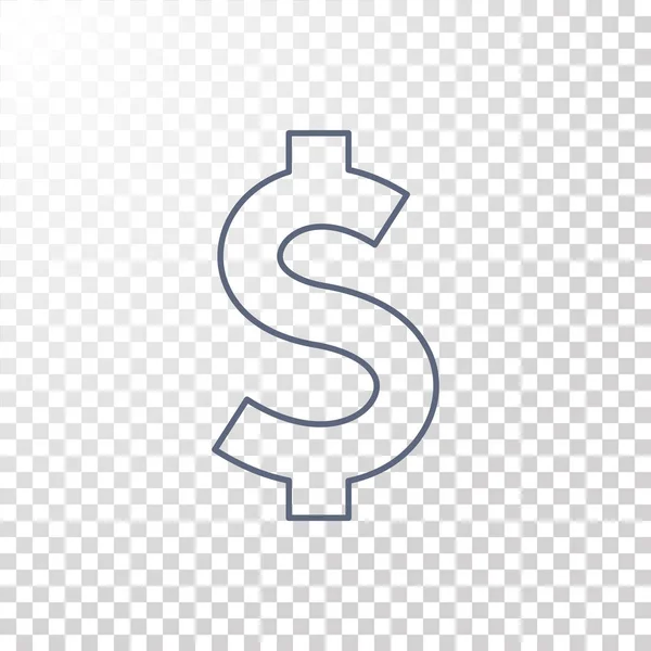 Znak dolaru ikona — Stockový vektor