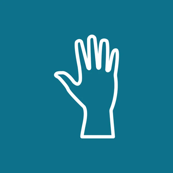 Icona della mano umana — Vettoriale Stock