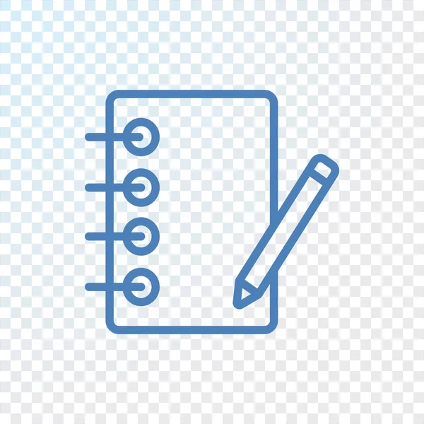 Notepad simple icon — Stock Vector