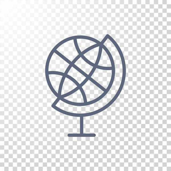 Географическая Глобусная икона — стоковый вектор