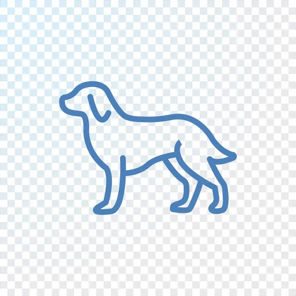 Icono de silueta de perro — Vector de stock