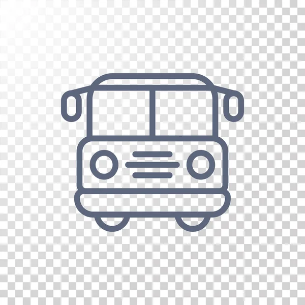Icône de bus touristique — Image vectorielle
