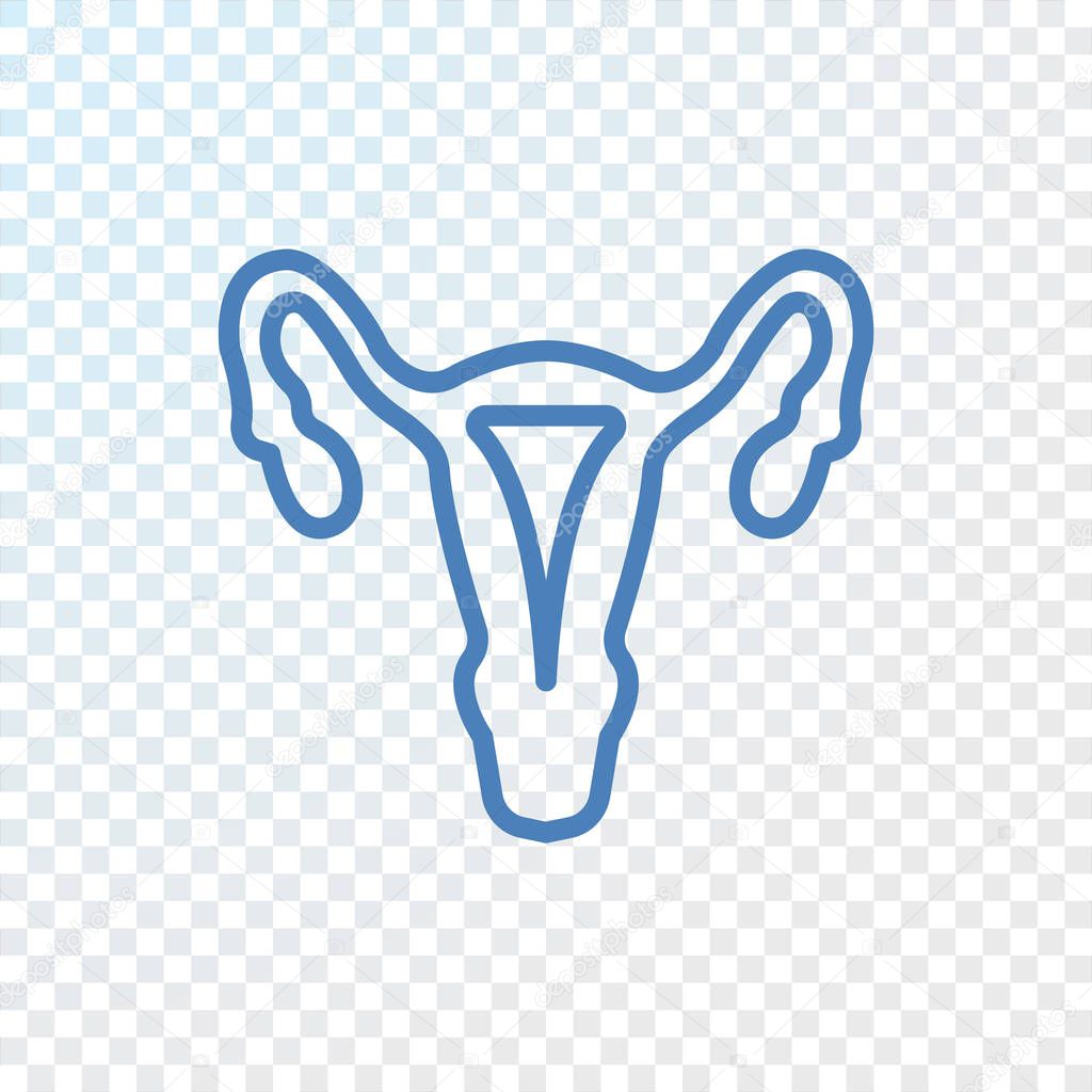 female reproductive organs icon