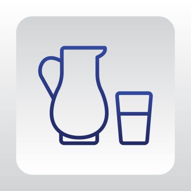 sürahi düz simgesi  