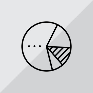 İstatistik düz simgesi