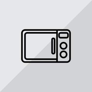 Mikrodalga fırın düz simgesi  