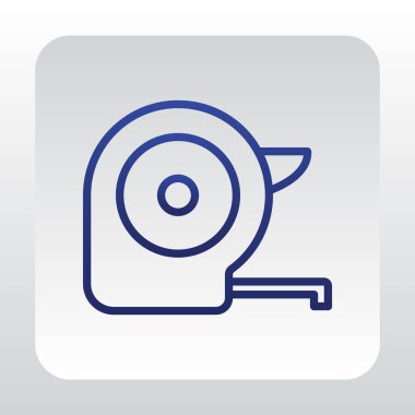 Ölçer düz simgesi  