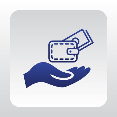 Ekonomi düz simgesi  