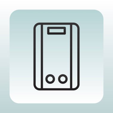 Termodinamik düz simgesi  