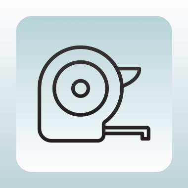 Ölçer düz simgesi  