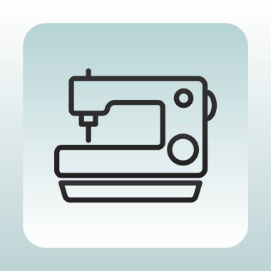 Düz dikiş makinesi simgesini  