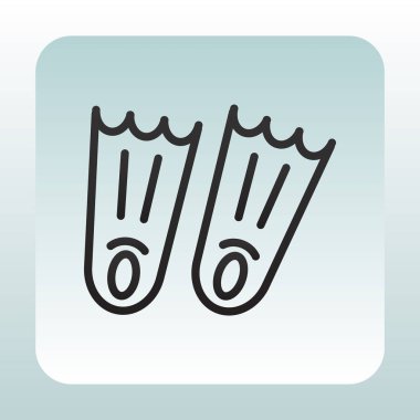 Flipper düz simgesi  