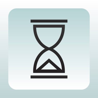 kum saati düz simgesi