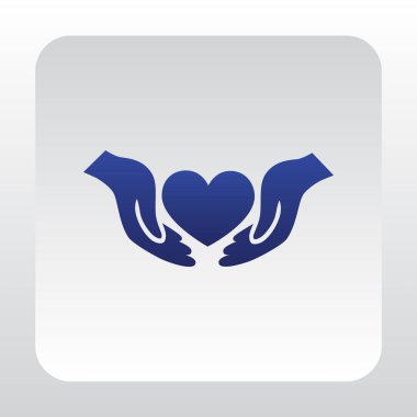 Ellerin simgesinde kalp