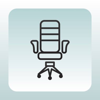 sandalye düz simgesi