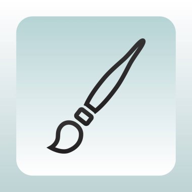 Düz fırça simgesini