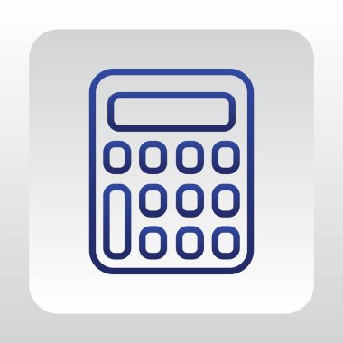 Hesap Makinesi Düz Simgesi   