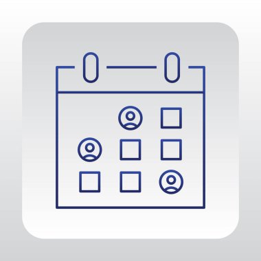 Zamanlama düz simgesini