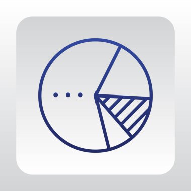 İstatistik düz simgesi