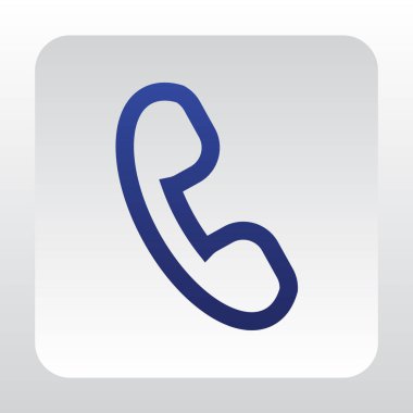 Telefon Düz Simgesi  