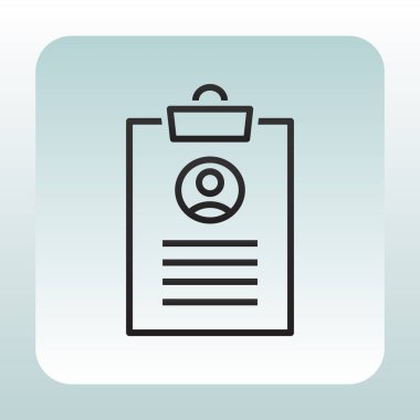 Denetim listesi düz simgesi