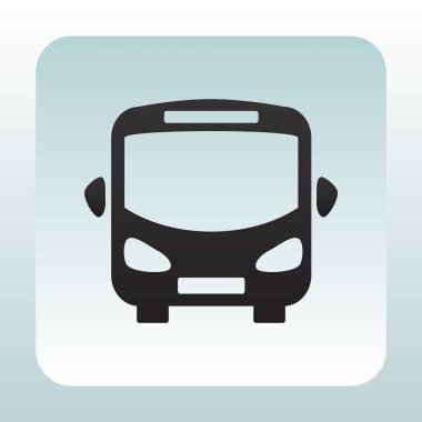 Otobüs Düz Simgesi  