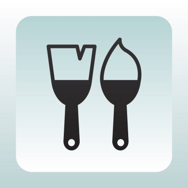 İki fırça simgesini