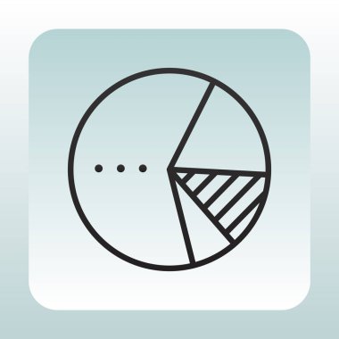 İstatistik düz simgesi