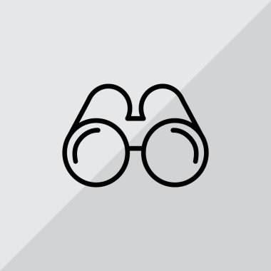 Gözlüklerin Düz Simgesi  